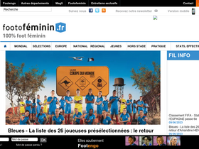 'footofeminin.fr' screenshot
