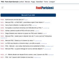 'footparisien.com' screenshot