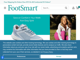 'footsmart.com' screenshot