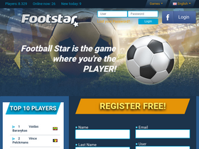 'footstar.org' screenshot
