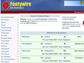 'footywire.com' screenshot