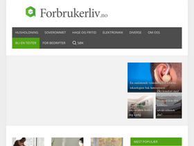 'forbrukerliv.no' screenshot