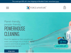'forceofnatureclean.com' screenshot