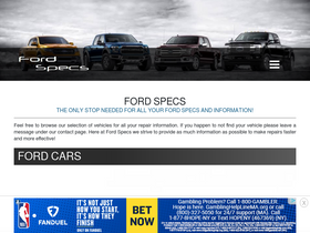 'ford-specs.com' screenshot