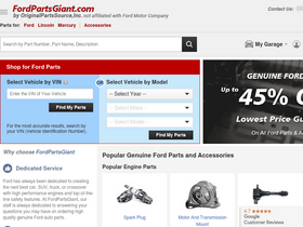 'fordpartsgiant.com' screenshot