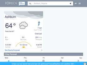 'foreca.com' screenshot