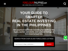 'foreclosurephilippines.com' screenshot