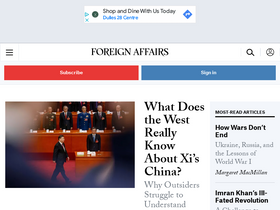 'foreignaffairs.com' screenshot