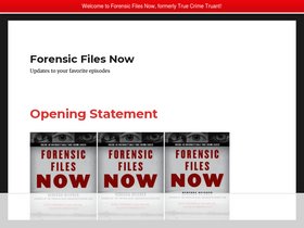 'forensicfilesnow.com' screenshot