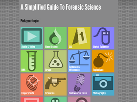 'forensicsciencesimplified.org' screenshot