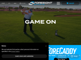 'foresightsports.com' screenshot