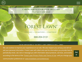'forestlawn.com' screenshot