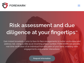 'forewarn.com' screenshot