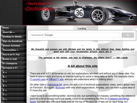 'formula1-dictionary.net' screenshot