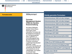 'formulare-bfinv.de' screenshot