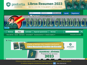 'forodelguardiacivil.com' screenshot