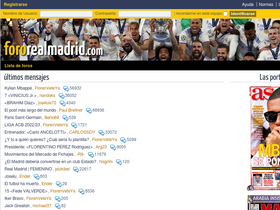 'fororealmadrid.com' screenshot