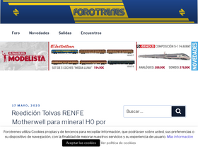 'forotrenes.com' screenshot