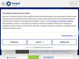 'forpsi.com' screenshot