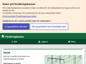 'forsakringskassan.se' screenshot