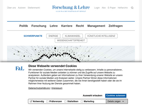 'forschung-und-lehre.de' screenshot