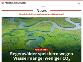 'forschung-und-wissen.de' screenshot