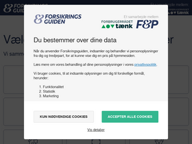'forsikringsguiden.dk' screenshot