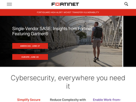'fortinet.com' screenshot