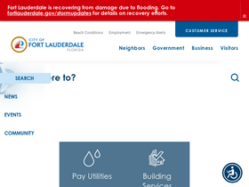 'fortlauderdale.gov' screenshot