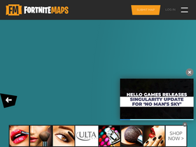 'fortnitemaps.com' screenshot