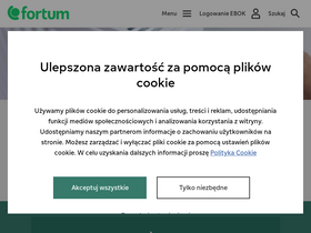 'fortum.pl' screenshot