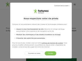 'fortuneo.fr' screenshot