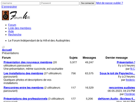 'forum-hifi.fr' screenshot