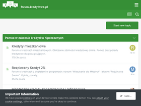 'forum-kredytowe.pl' screenshot
