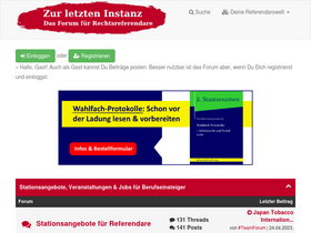 'forum-zur-letzten-instanz.de' screenshot