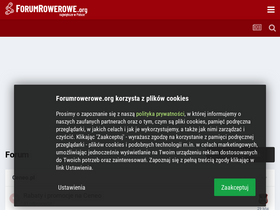 'forumrowerowe.org' screenshot