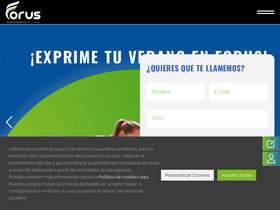 'forus.es' screenshot