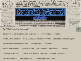'forwhatsaiththescriptures.org' screenshot