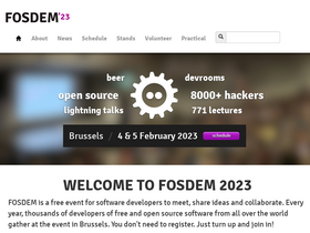 'fosdem.org' screenshot
