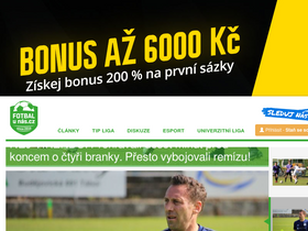 'fotbalunas.cz' screenshot