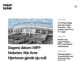'fotbollskane.se' screenshot