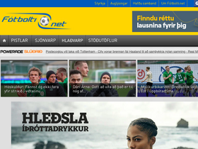 'fotbolti.net' screenshot