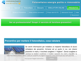 'fotovoltaiconorditalia.it' screenshot
