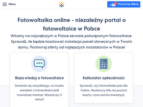 'fotowoltaikaonline.pl' screenshot