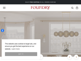 'foundrylighting.com' screenshot