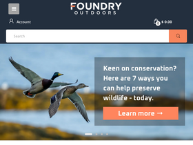 'foundryoutdoors.com' screenshot