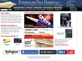 'fountainpenhospital.com' screenshot