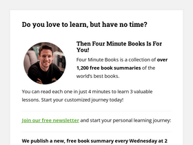 'fourminutebooks.com' screenshot