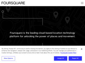'foursquare.com' screenshot