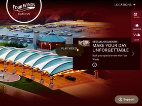 'fourwindscasino.com' screenshot